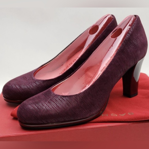 NEW [Sacha London] Fawn Merlot Burgundy Red Close-Toed Heel Pumps, Women's Sz 10 - Picture 1 of 12